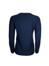 HUBERT GASSER ROUND NECK LONG SWEATER - NAVY