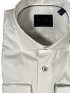 CALDER CARMEL MEN'S SHIRT - SOLID WHITE PINPOINT OXFORD