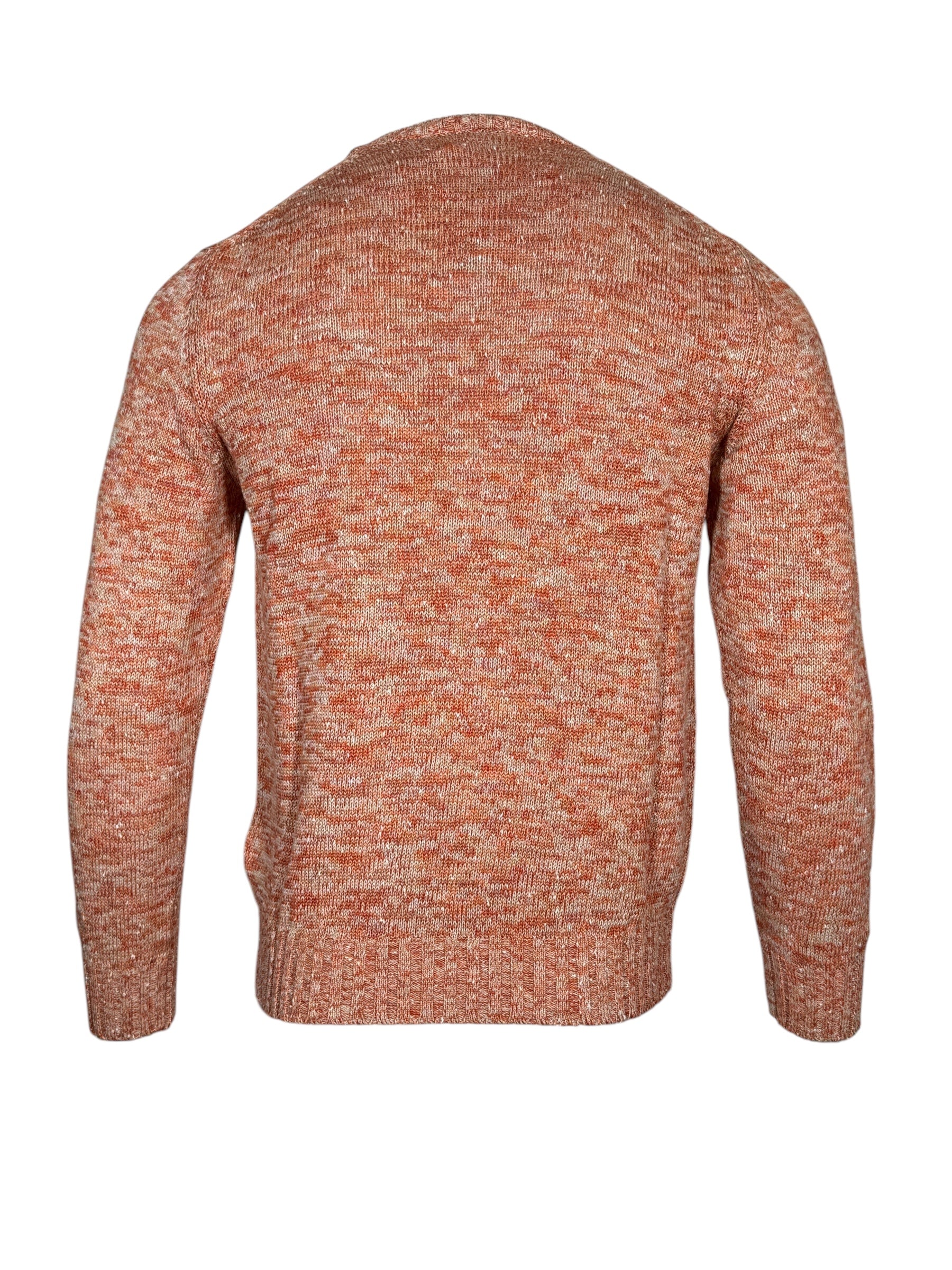 SETTEFILI CASHMERE CREW SWEATER - ORANGE