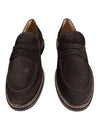 ELEVENTY MEN'S SUEDE PENNY LOAFER - COCOA