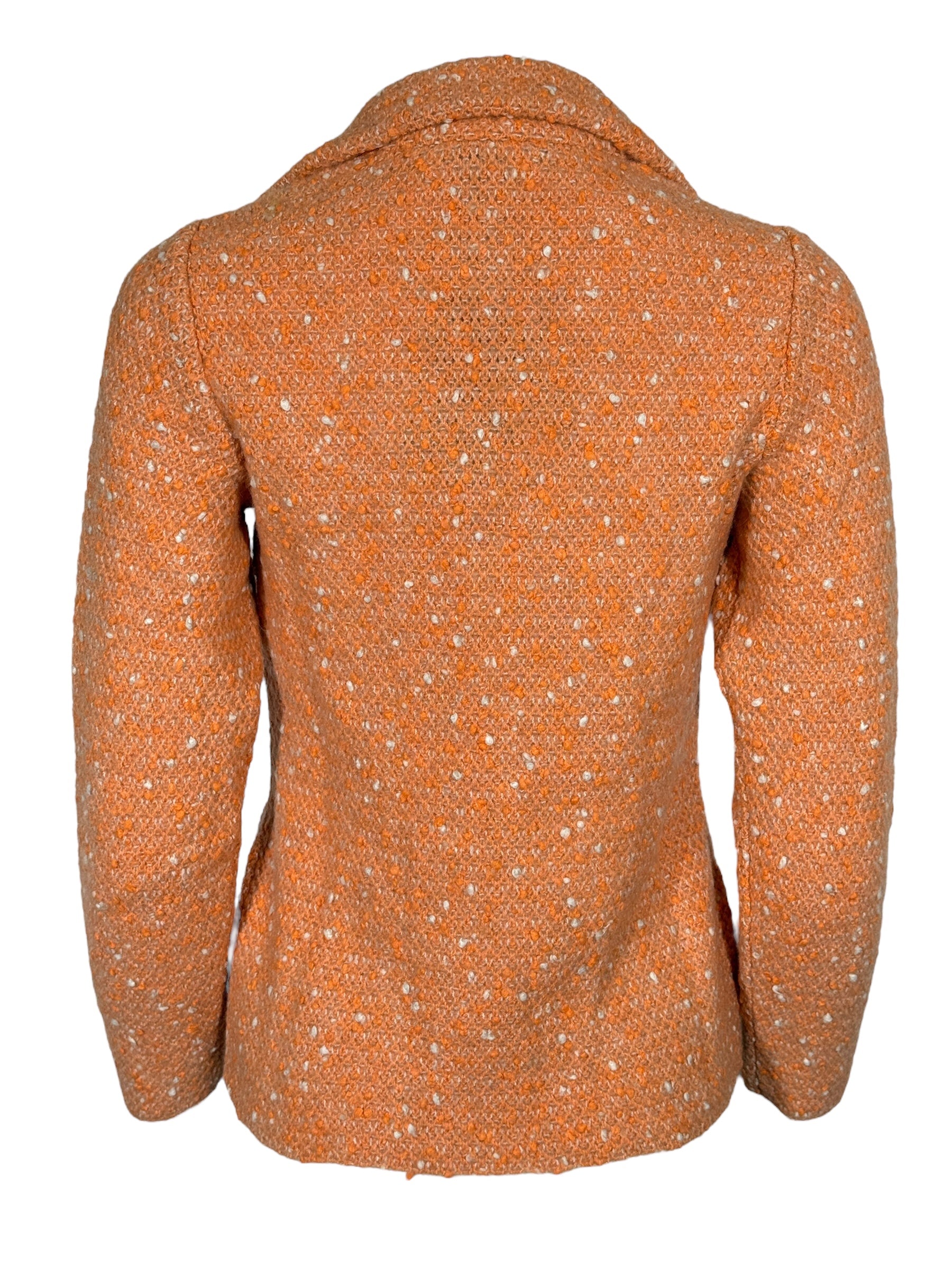 ANNECLAIRE KNIT BLAZER - ORANGE