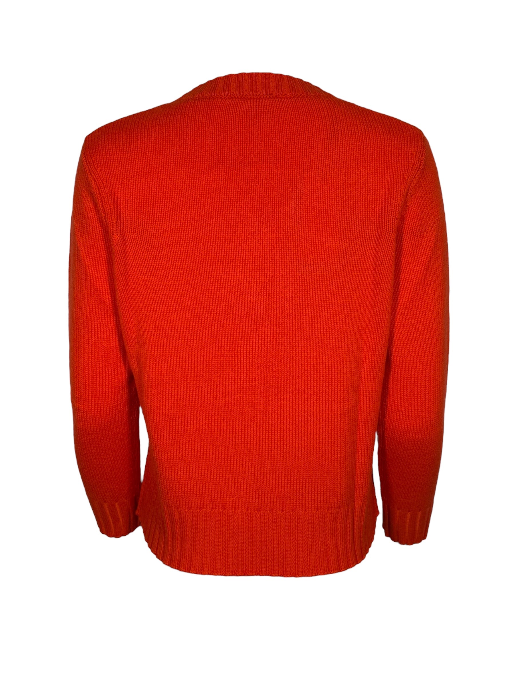 PUROTATTO CASHMERE V-NECK SWEATER - PEPERONCINO