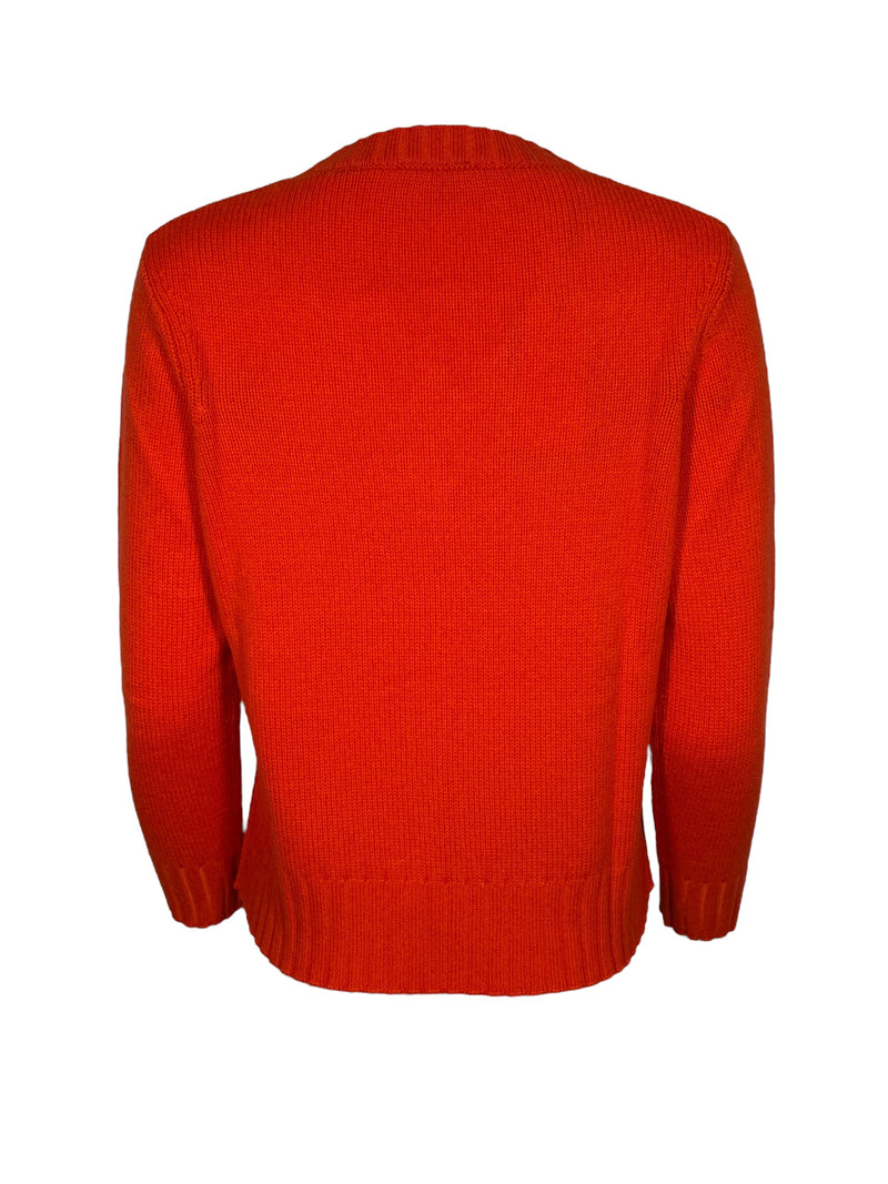 PUROTATTO CASHMERE V-NECK SWEATER - PEPERONCINO