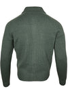 BUTTON DOWN MERINO CARDIGAN - GREEN