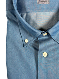 MAZZARELLI DENIM SPORT SHIRT - OCEAN BLUE