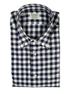 MAZZARELLI MID CHECK SPORT SHIRT - NAVY