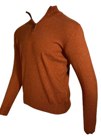 ADESI CASHMERE MEN'S 1/2 ZIP SWEATER - ETRUSCO