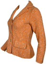ANNECLAIRE KNIT BLAZER - ORANGE