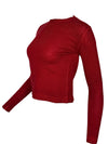 BASE MILANO WOOL/CASHMERE ROUNDNECK SWEATER - RED