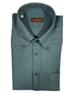 BUTTON DOWN SPORT SHIRT - BRUSHED COTTON/WOOL TEAL