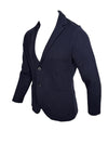 FLY3 CASHMERE & WOOL DOUBLE-FACED BLAZER - NAVY/GREY