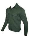 BUTTON DOWN MERINO CARDIGAN - GREEN