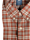 FINAMORE 1925 SHIRT - RUST/GREY CHECK