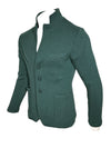 ADESI CASHMERE MEN'S SWEATER JACKET - GREEN