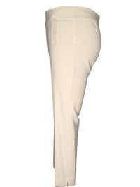 ESTELLE AND FINN FRONT ZIP ANKLE PANT - IVORY STRETCH CREPE