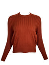 PUROTATTO CASHMERE RIBBED SWEATER - TERRACOTTA