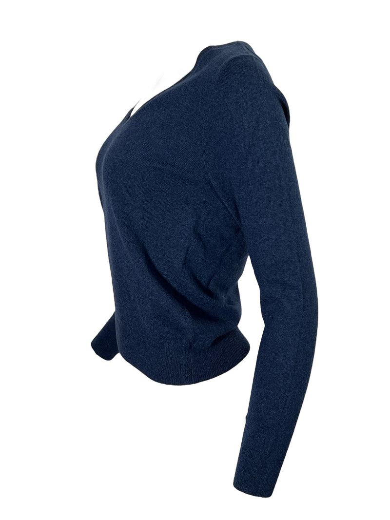 REPEAT CASHMERE V-NECK SWEATER - NIGHT