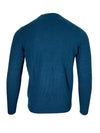 ALAN PAINE HEPPLE CASHMERE CREW SWEATER - BOTTLE BLUE