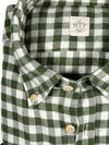 GMF 965 MEN'S SPORT SHIRT - OLIVE/WHITE CHECK