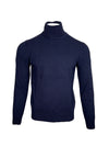 FLY3 CASHMERE TURTLE NECK SWEATER - NAVY