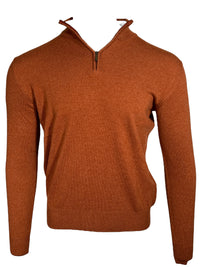 ADESI CASHMERE MEN'S 1/2 ZIP SWEATER - ETRUSCO