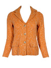 ANNECLAIRE KNIT BLAZER - ORANGE
