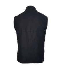 CORNELIANI MICRO-WOOL AND CASHMERE REVERSIBLE VEST - NAVY