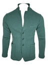 ADESI CASHMERE MEN'S SWEATER JACKET - GREEN