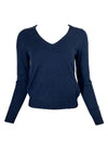 REPEAT CASHMERE V-NECK SWEATER - NIGHT