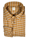 GMF 965 MEN'S SPORT SHIRT - CAMEL/TAN CHECK