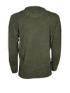 BASE MILANO TWEED ROUNDNECK SWEATER - DARK GREEN