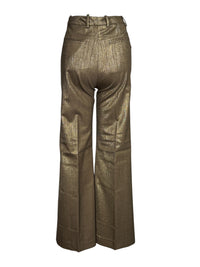 ROSSO 35 BOOTCUT TROUSERS - METALLIC GOLD
