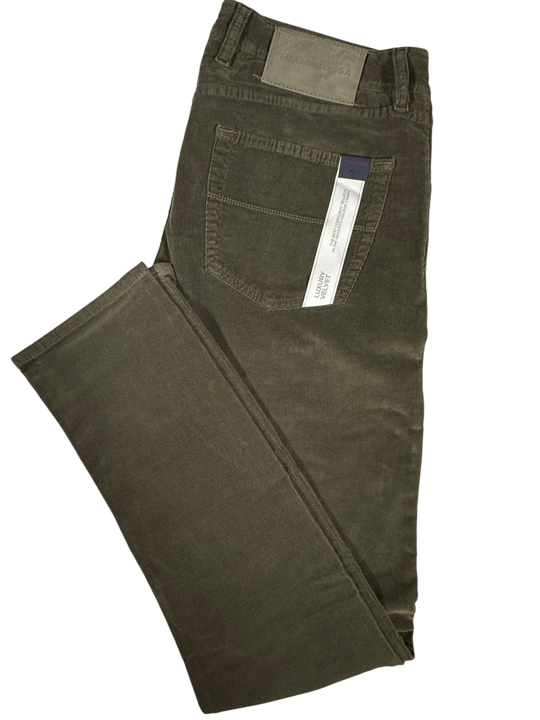 TRAMAROSSA MEN'S STRETCH CORDUROY PANTS - OLIVE