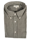 HARTFORD MEN'S CASUAL GINGHAM SHIRT - GREEN & IVORY