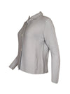 HUBERT GASSER HORIZONTAL RIB CARDIGAN - PALE BLUE