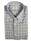 MAZZARELLI SPORT SHIRT - LIGHT BLUE/NAVY PLAID