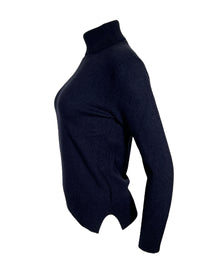 PUROTATTO CASHMERE TURTLE NECK SWEATER - NAVY