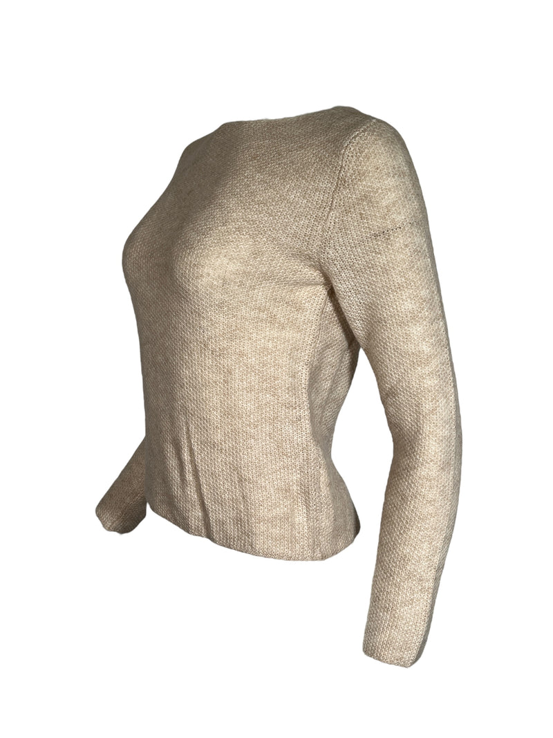 GRAN SASSO WOMEN'S ALPACA BLEND SWEATER - IVORY