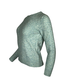 KANGRA ALPACA BLEND CREW SWEATER - ACQUA