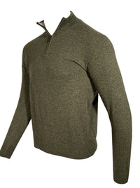 ADESI CASHMERE MEN'S 1/2 ZIP SWEATER - BORNEO