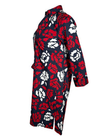 CALIBAN DRESS -  RED & WHITE FLORAL