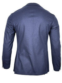 ELEVENTY MEN'S WOOL FLANNEL SPORT JACKET - NAVY