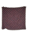 FRANCO FERRARI DOUBLE-SIDED WOOL SCARF - GREEN TILE PATTERN