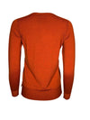 AROVESCIO ROUND NECK RIB SWEATER - PAPRIKA