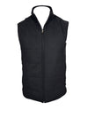 CORNELIANI MICRO-WOOL AND CASHMERE REVERSIBLE VEST - NAVY