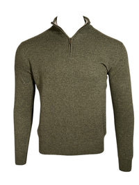 ADESI CASHMERE MEN'S 1/2 ZIP SWEATER - BORNEO