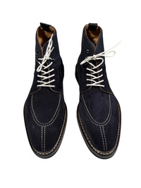 CASTORI MEN'S FELT & VELOUR BOOT - NAVY