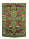 CALABRESE 1924 DOUBLE FACE WOOL SCARF - GREEN PHOENIX