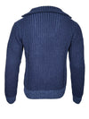 L.B.M. 1911 WOOL 1/4 ZIP SWEATER - NAVY