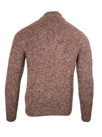 FEDELI CASHMERE 1/4 ZIP SWEATER - RED MIX
